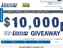 Tablet Screenshot of centuryhyundai.ca